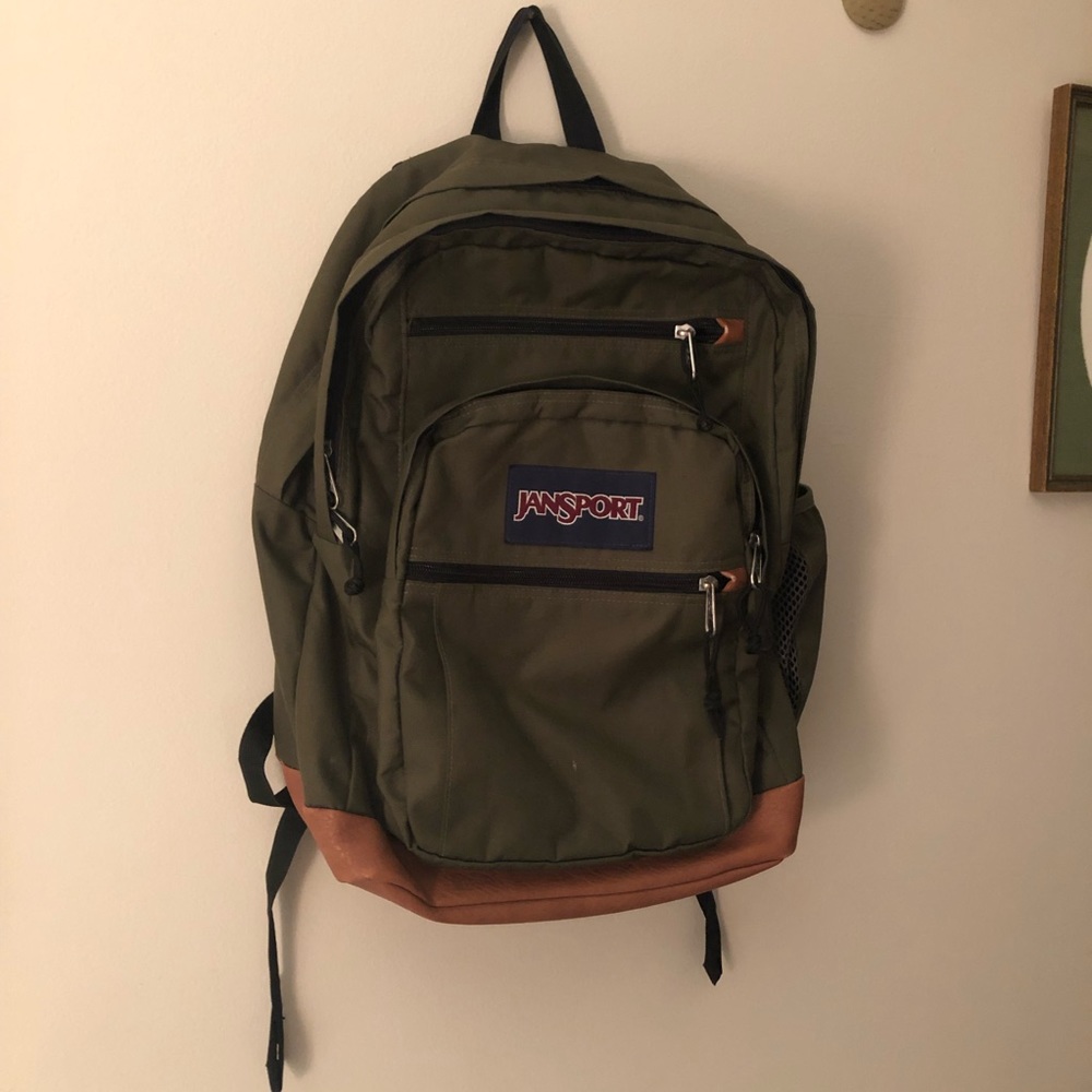 Army Green Jansport Backpack